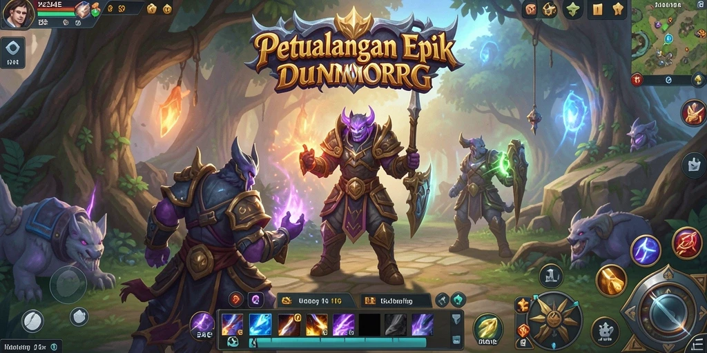 Tangkapan layar menunjukkan aksi seru dalam permainan MMORPG 234E.