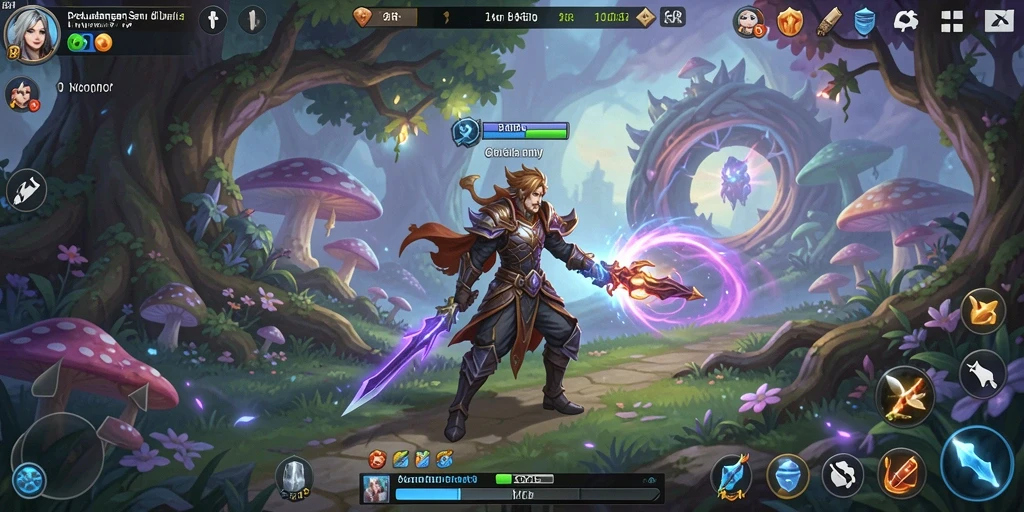 Tampilan gameplay menawan yang penuh aksi dalam 34R.