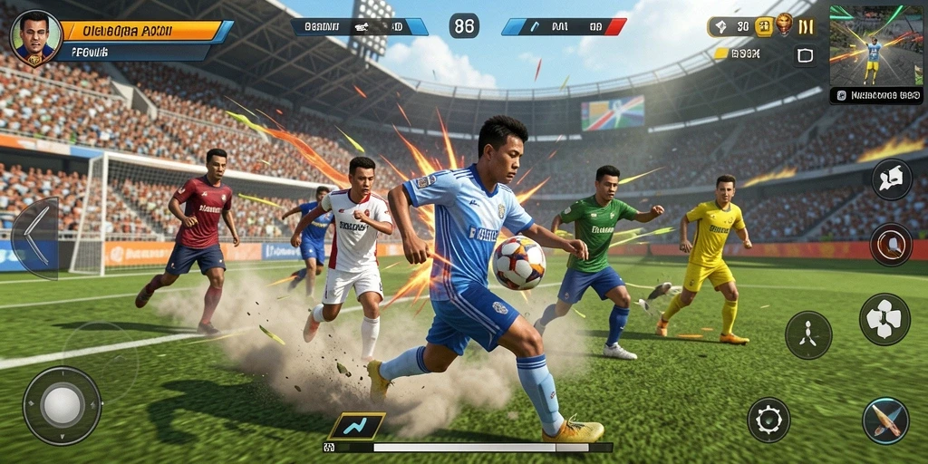 Screenshot menunjukkan aksi seru dari gameplay 8364.