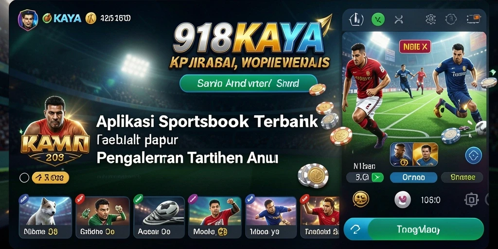 Tampilan menarik dari aplikasi 918KAYA dengan berbagai opsi taruhan.