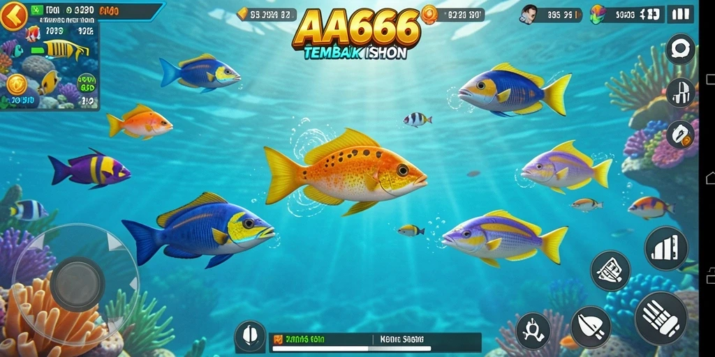 Tampilan menawan gameplay Tembak Ikan di AA666.