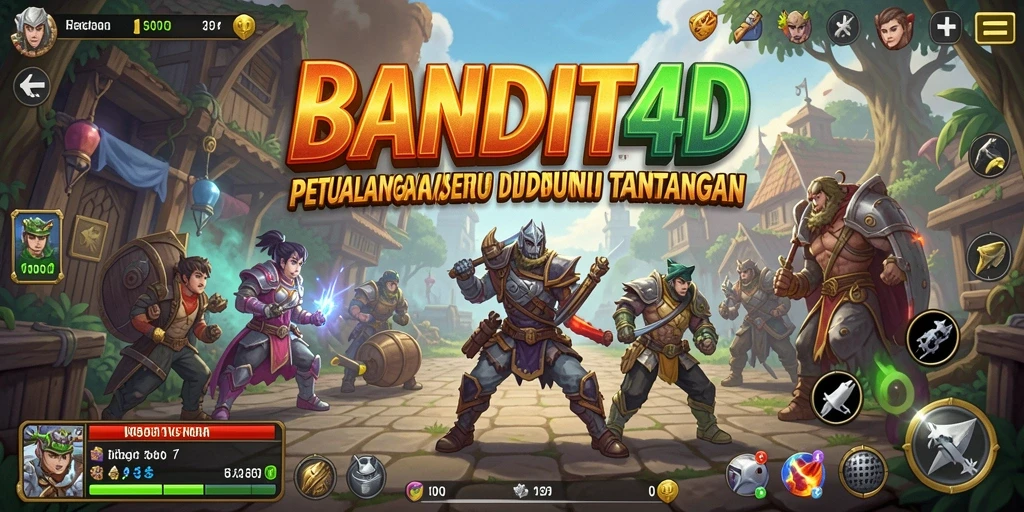 Tampilan gameplay menakjubkan dari BANDIT4D yang penuh petualangan.