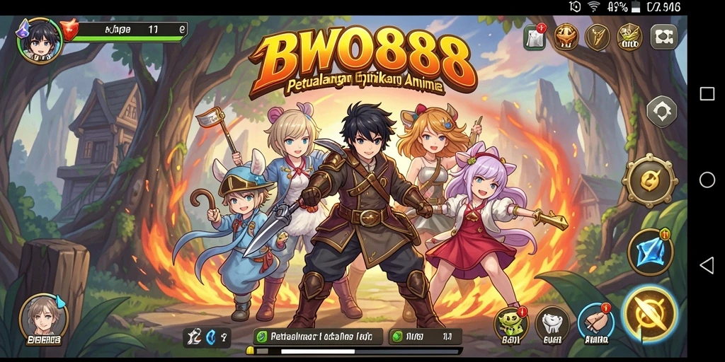 Menampilkan gameplay seru dengan karakter Anime yang menarik.