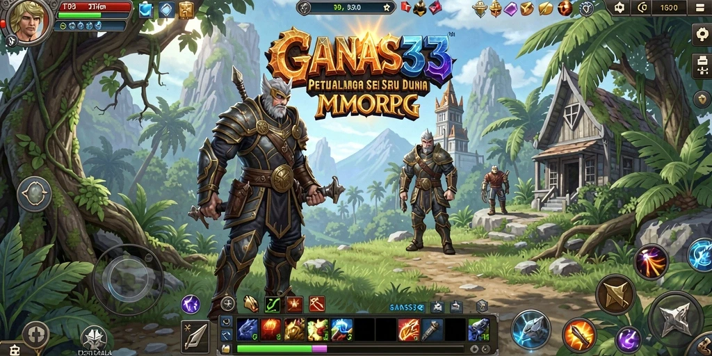 Screenshot gameplay menakjubkan dari GANAS33 di dunia MMORPG.