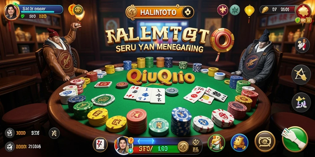 Gameplay QiuQiu yang seru dan menegangkan di HALIMTOTO.