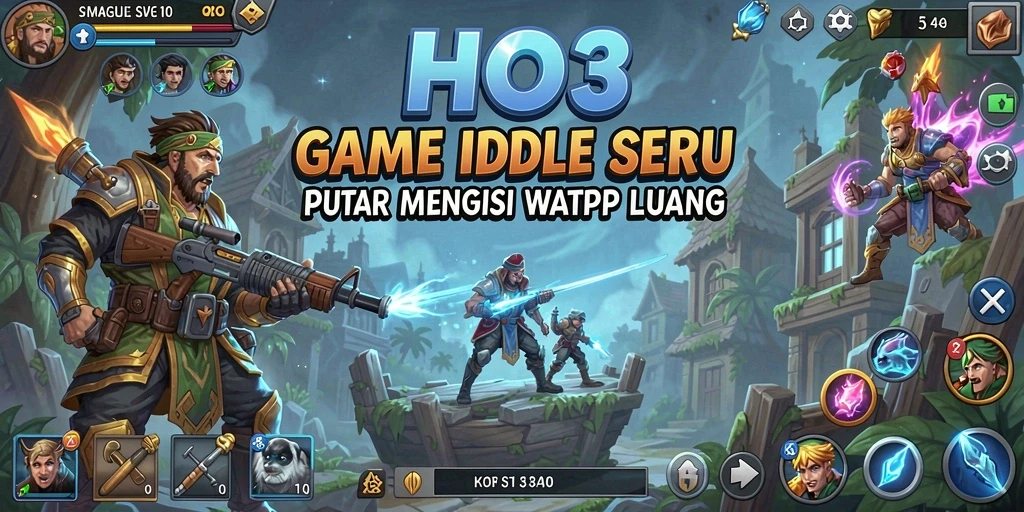 Tampilan permainan Idle yang menyenangkan dan interaktif.