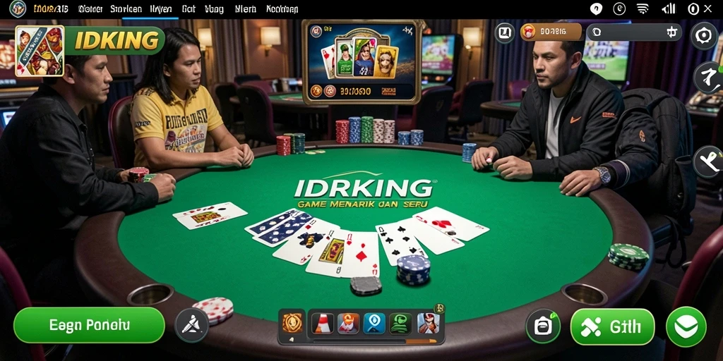 Tampilan seru permainan Poker IDRKING dalam aksi.
