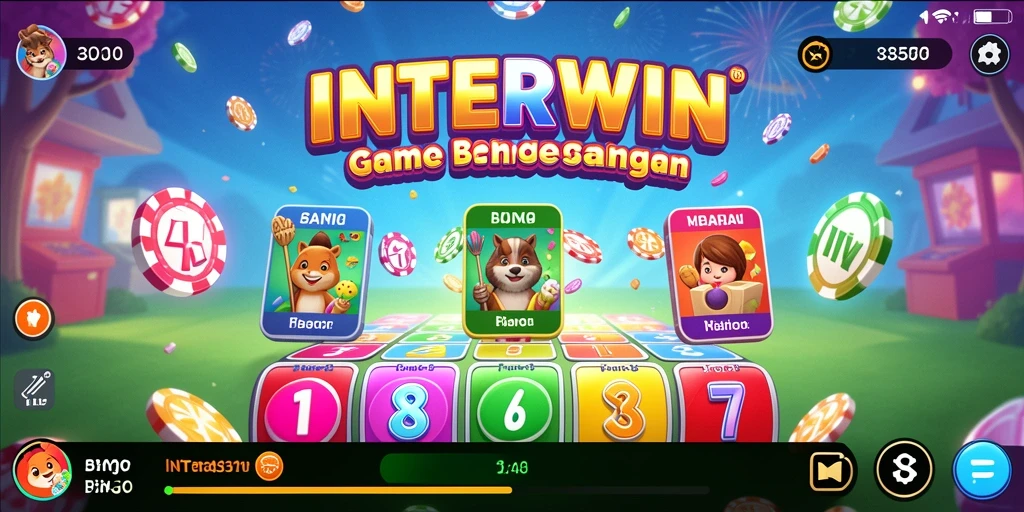 Tampilan menarik gameplay Bingo INTERWIN dengan tema yang beragam.