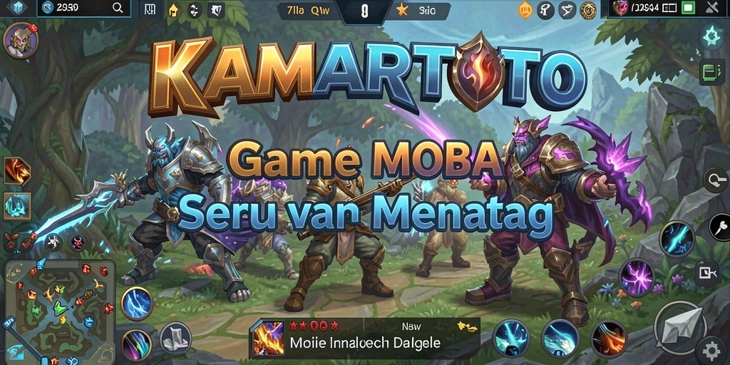 Tampilan gameplay seru di KAMARTOTO dengan aksi MOBA yang mendebarkan.