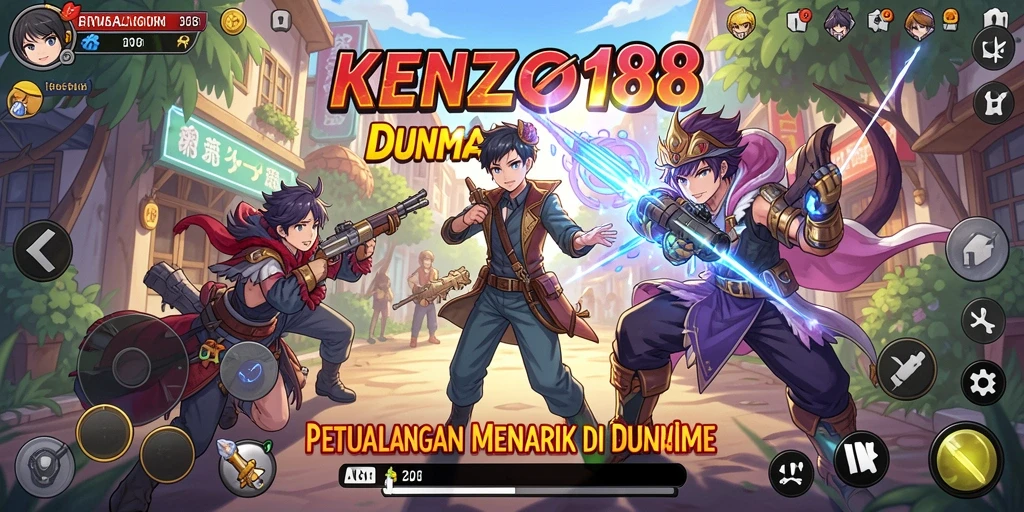 Tampilan menarik dari gameplay KENZO188 yang penuh aksi anime.
