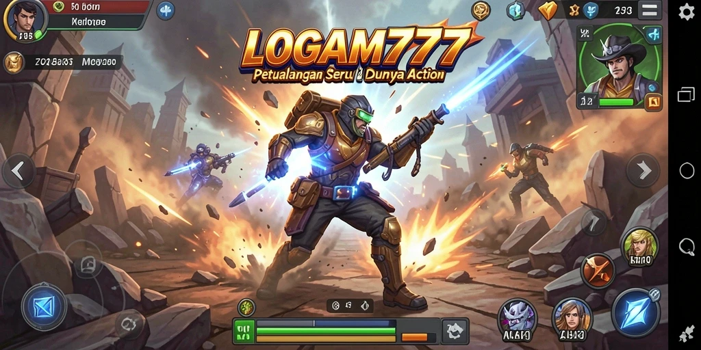 Tampilan menarik dari gameplay LOGAM777 penuh aksi.