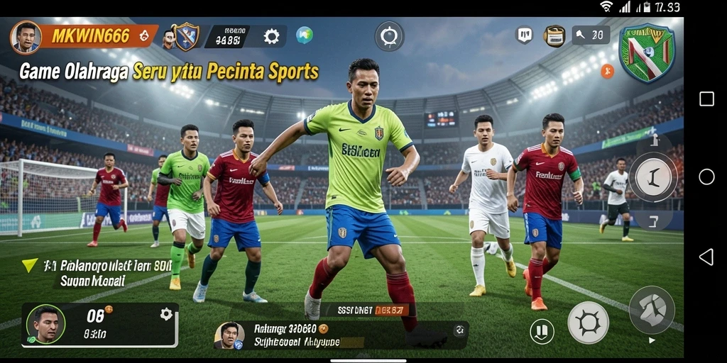 Tangkapan layar gameplay MKWIN666 yang menghadirkan aksi olahraga terbaik.