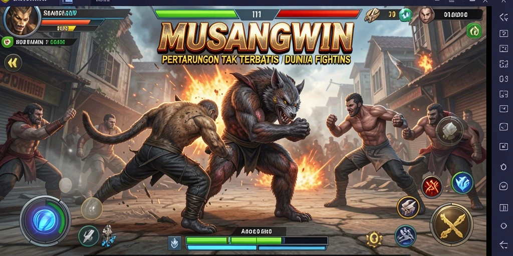 Tampilan mendebarkan dari pertarungan intens di MUSANGWIN.