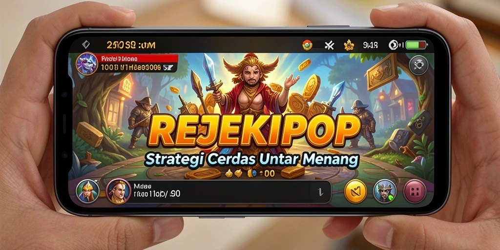 Tampilan gameplay menarik dari REJEKIPOP yang penuh strategi.