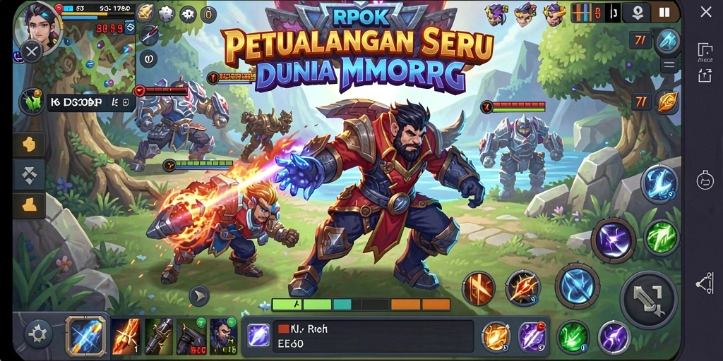 Tangkapan layar menunjukkan gameplay menarik dalam RPOK.