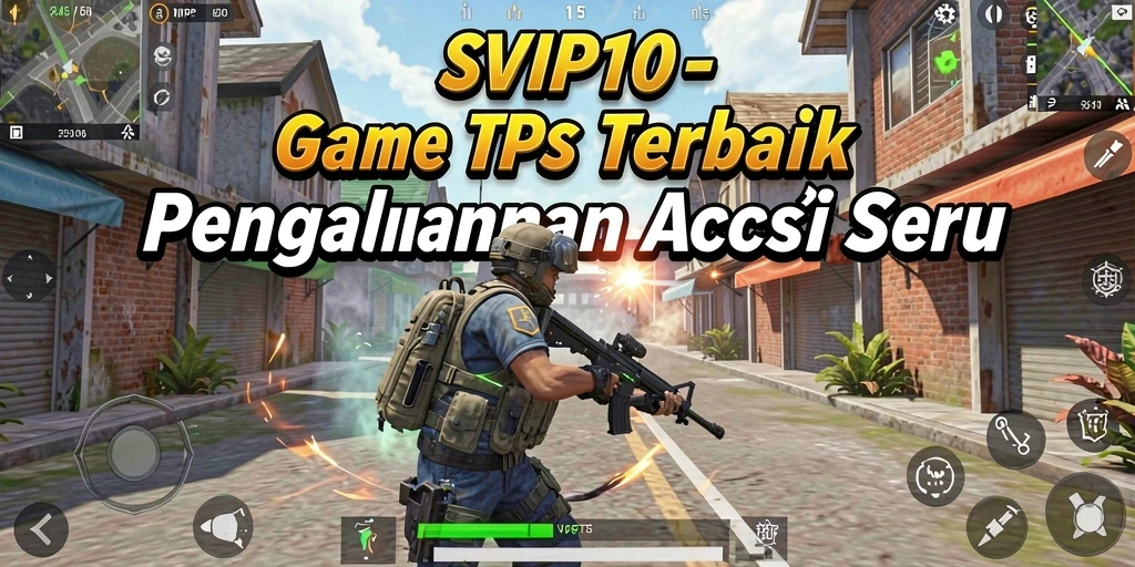 Screenshot gameplay SVIP10 yang menunjukkan aksi seru dalam pertempuran TPS.